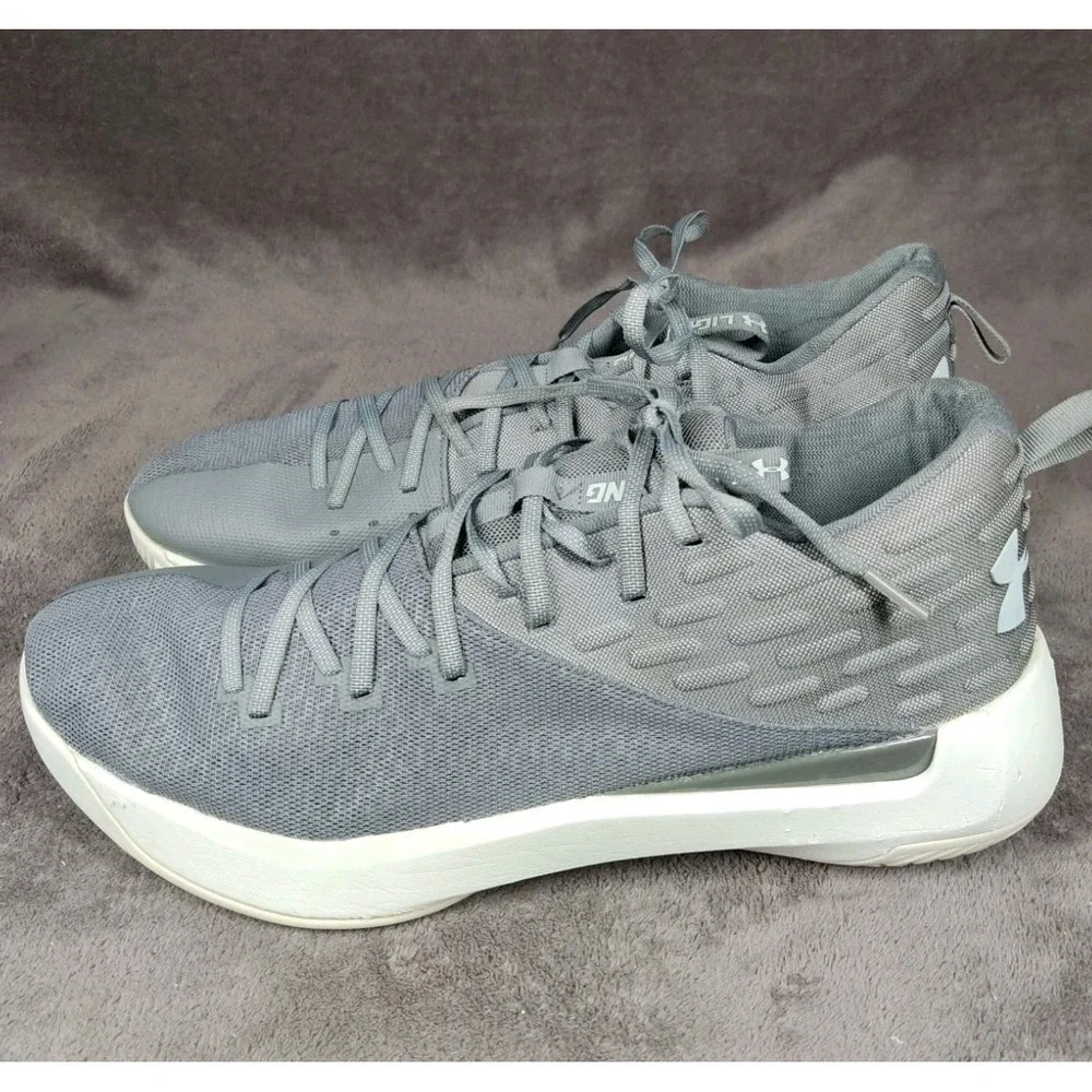 Under‎ Armour Lightning Men's Basketball Shoes Grey Size 13 3020619-100